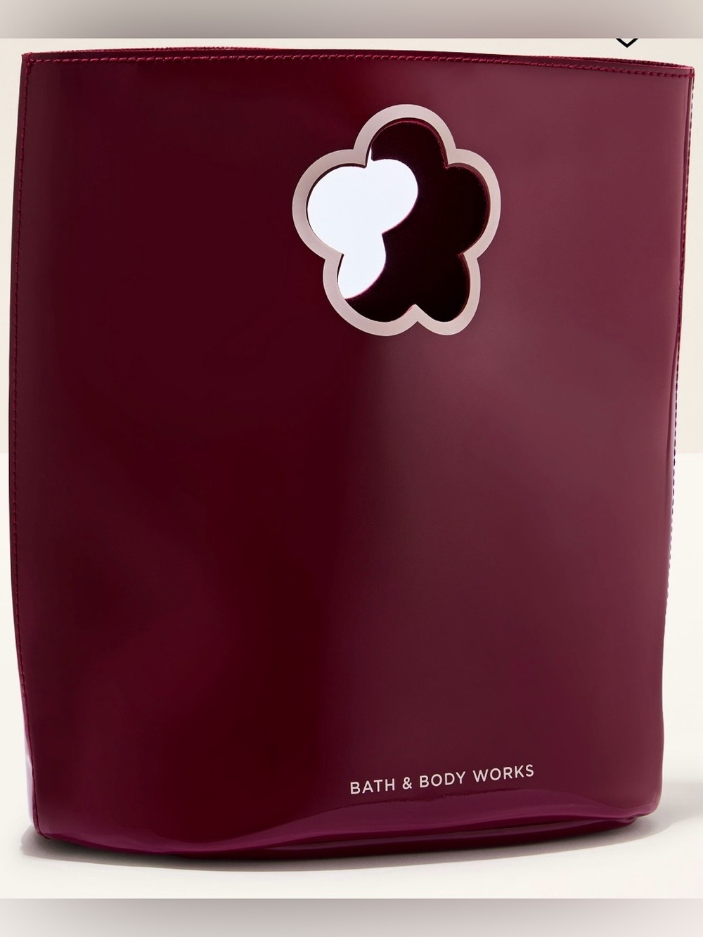 🆕🪷 BATH & BODY WORKS LIMITED EDITION MAROON FLOWER GIFT BAG. BRAND NEW!